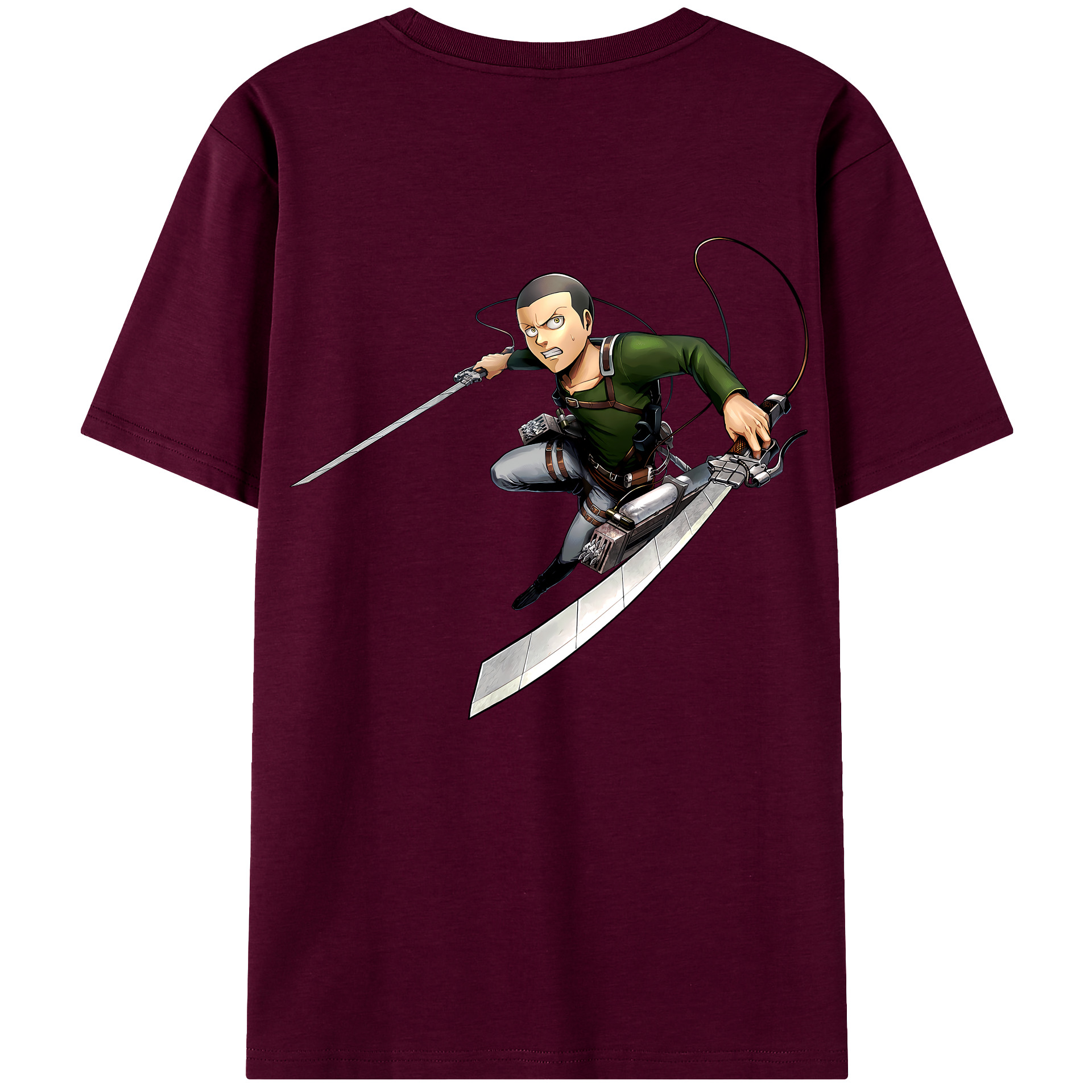 （画像用） 進撃の巨人 コニー·スプリンガー Attack on Titan Connie Springer レディース半袖Tシャツ(バックプリント)